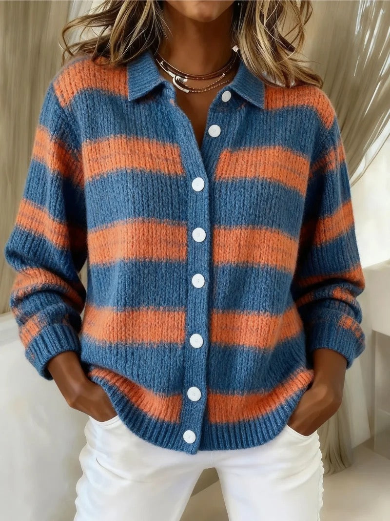 Blue/ Orange Stripe / 4XL