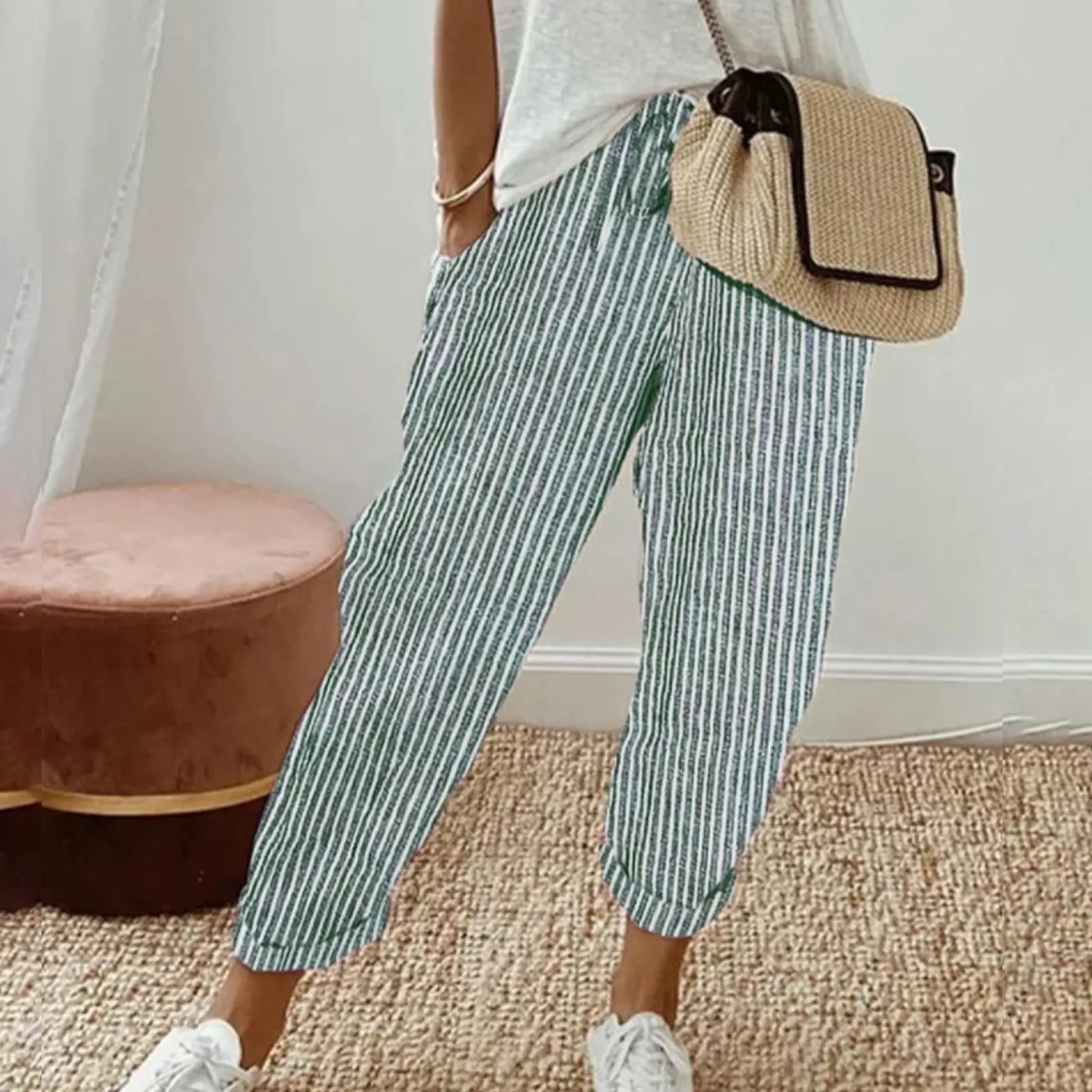Striped Green / 3XL/US 16